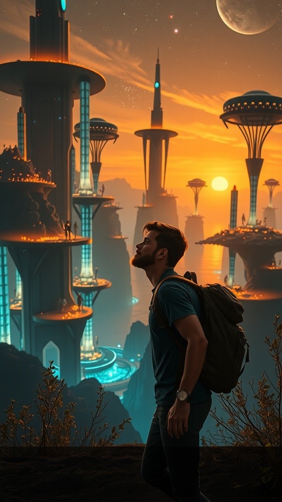 Wonders of a Dreamlike Journey: A Futuristic Odyssey Through Nature