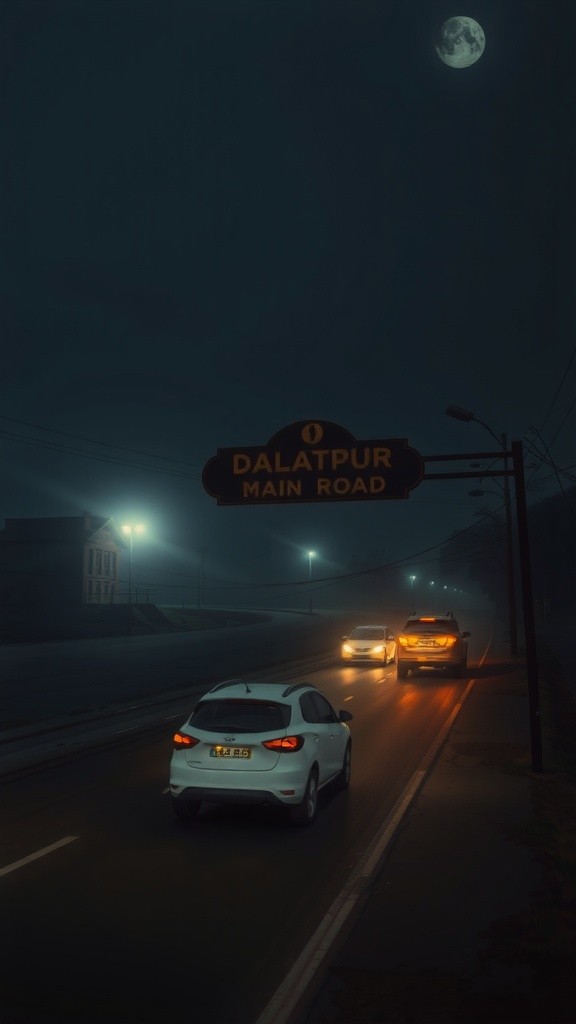 رات کی سڑک پر بھوتنی کا قصہ