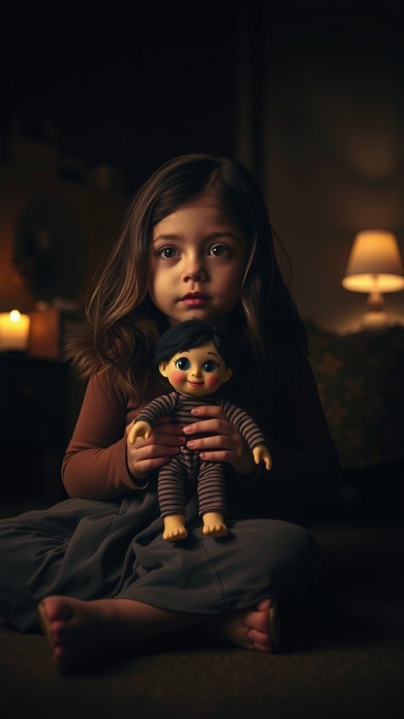 Boneka Tersenyum Sendiri