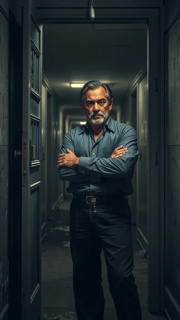 حارس ليلي ومصعد المستشفى المهجور