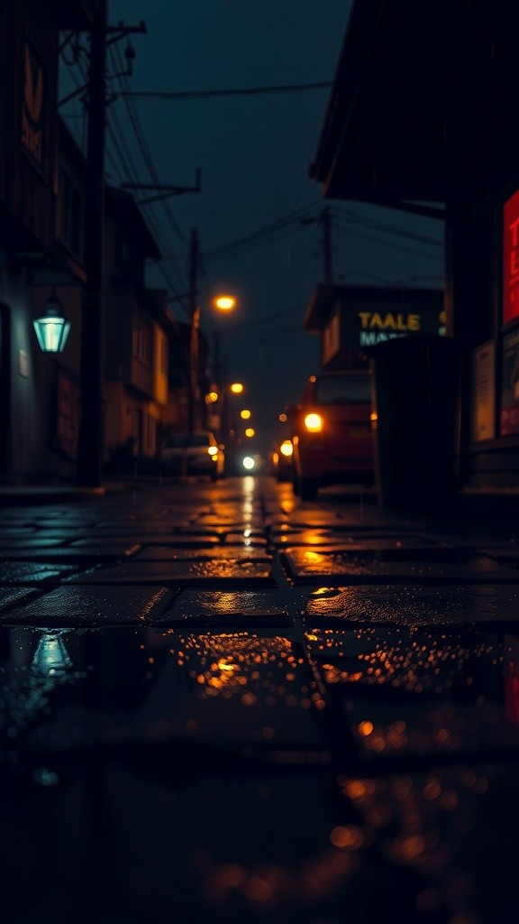 Kucing Kecil di Bawah Hujan