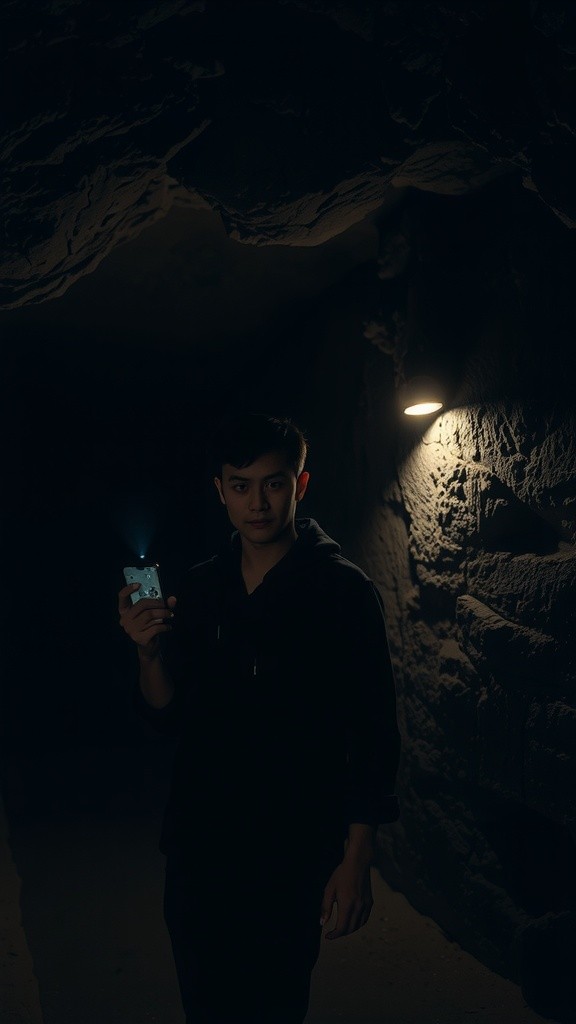 Bayangan Tentara di Gua