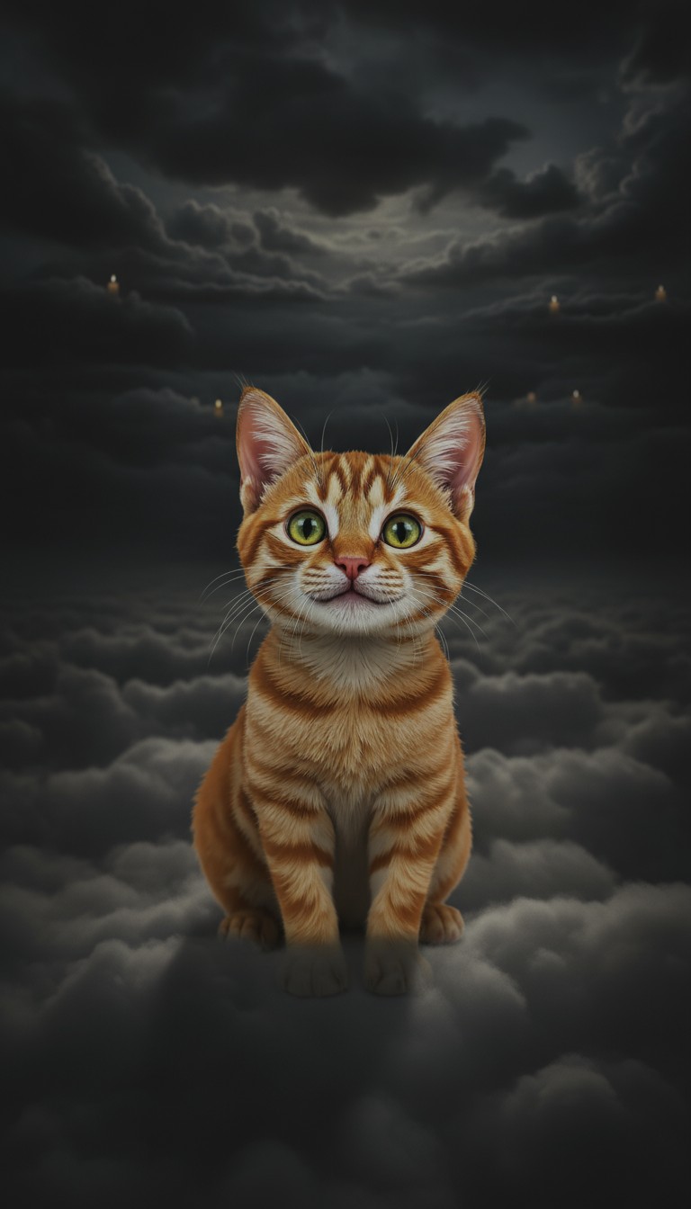 Heavenly Cat's Tragic Trampoline Plunge