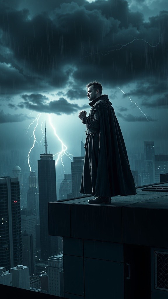 Superhero Lightning Landing