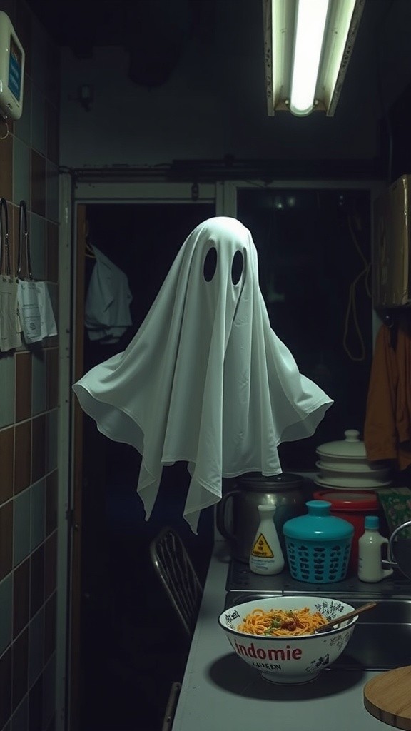 Indomie 24 Jam dan Pocong Ngos-ngosan