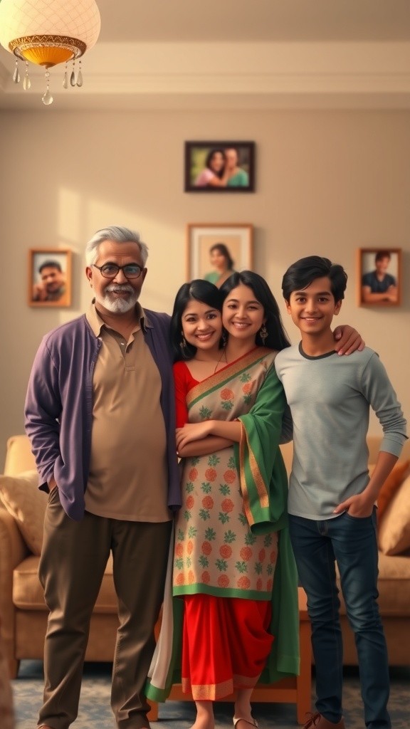 Senyum Misterius di Foto Keluarga