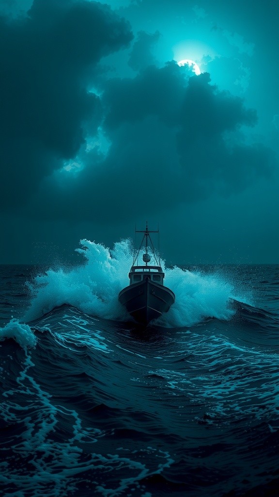 The Storm on the Ship with Jesus and His Disciples