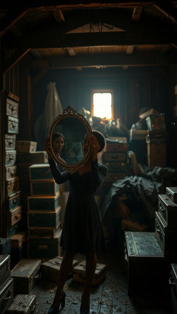 Cermin Berhantu di Gudang Nenek