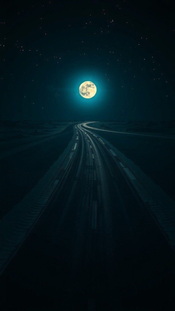 The Mysterious Night Road: A Desert Journey into the Unknown