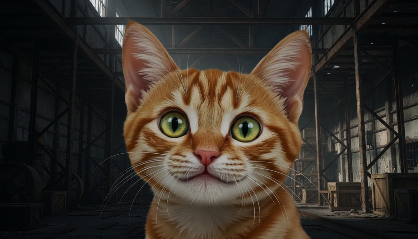 Suspense: Encounter of the Giant Mastiff and Tiny Kitten