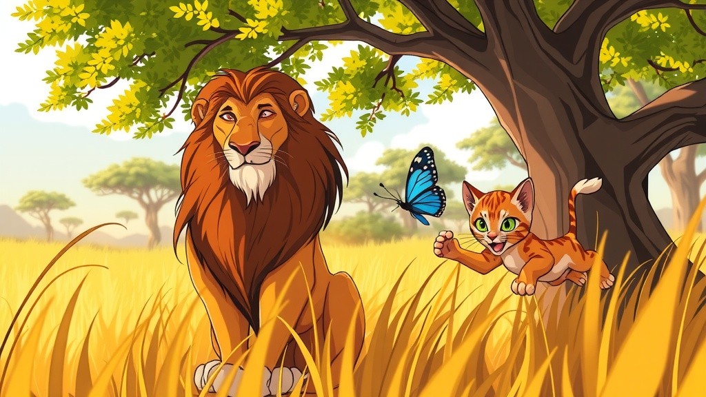 शेर और बिल्ली: ताकत बनाम चालाकी