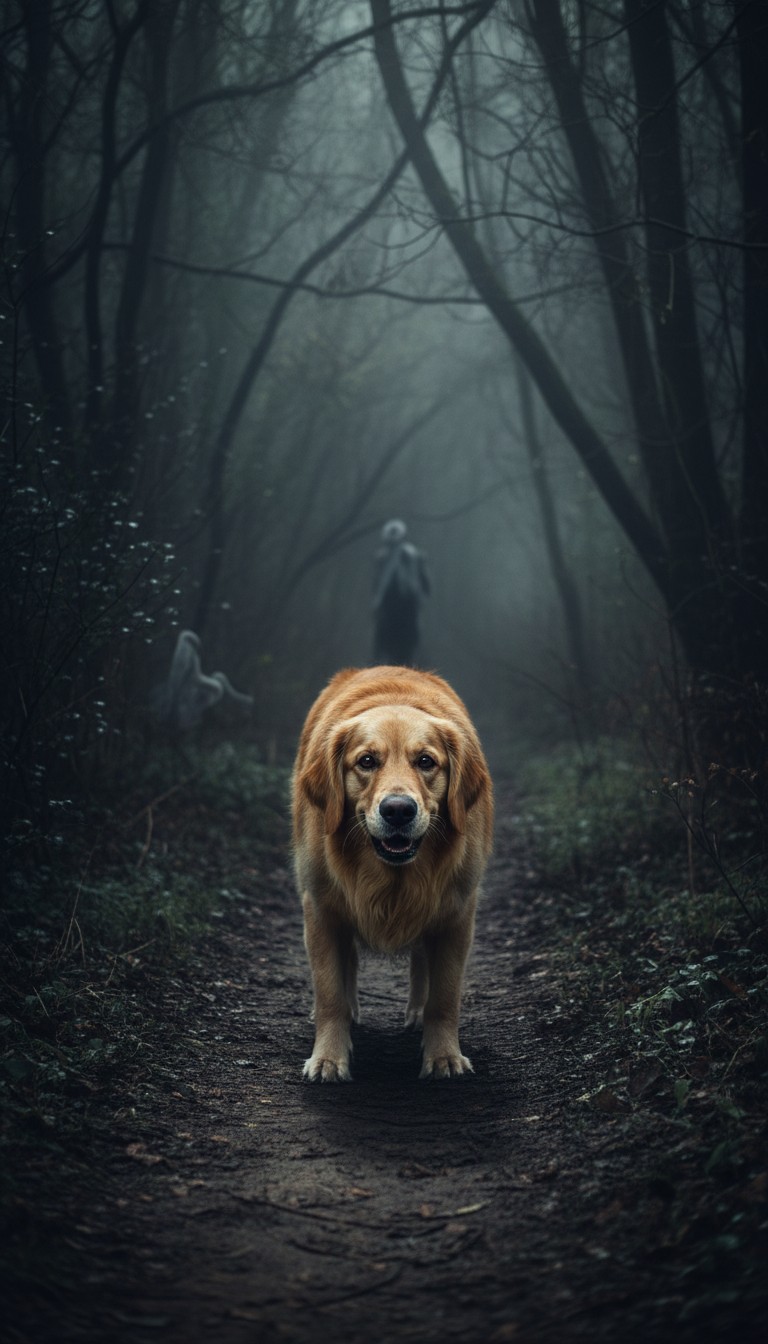 भूतिया घर में कुत्ते का साहस