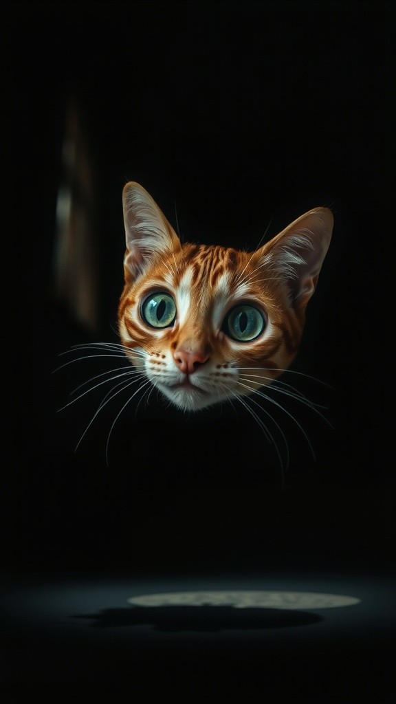 Napastak Kucing di Kegelapan