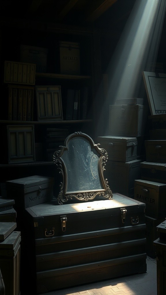 Bayangan Misterius di Cermin Tua