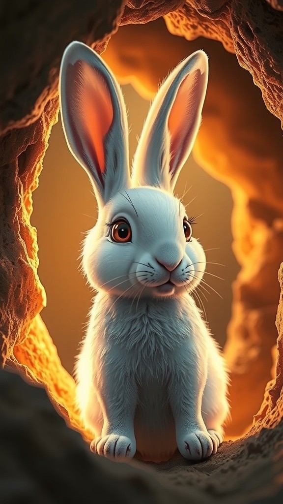 Meet Clover: The Adorable White Rabbit!