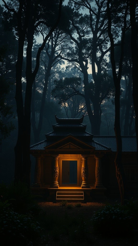 परछाई का रहस्य: टूटा फूटा मंदिर