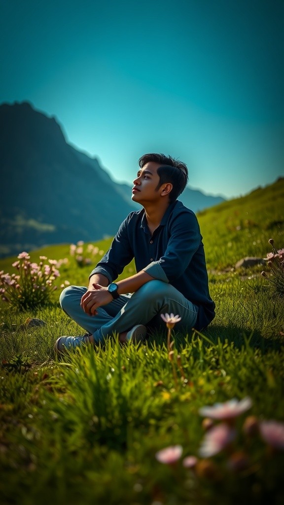 Momen Indah: Persahabatan Pria dan Marmot di Padang Rumput