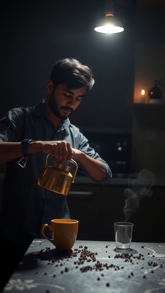 Midnight Coffee: An Indian Boy's Ritual