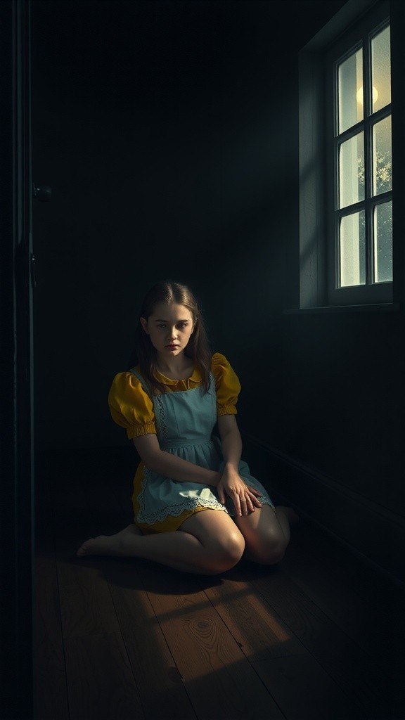 A Lonely Girl in Darkness