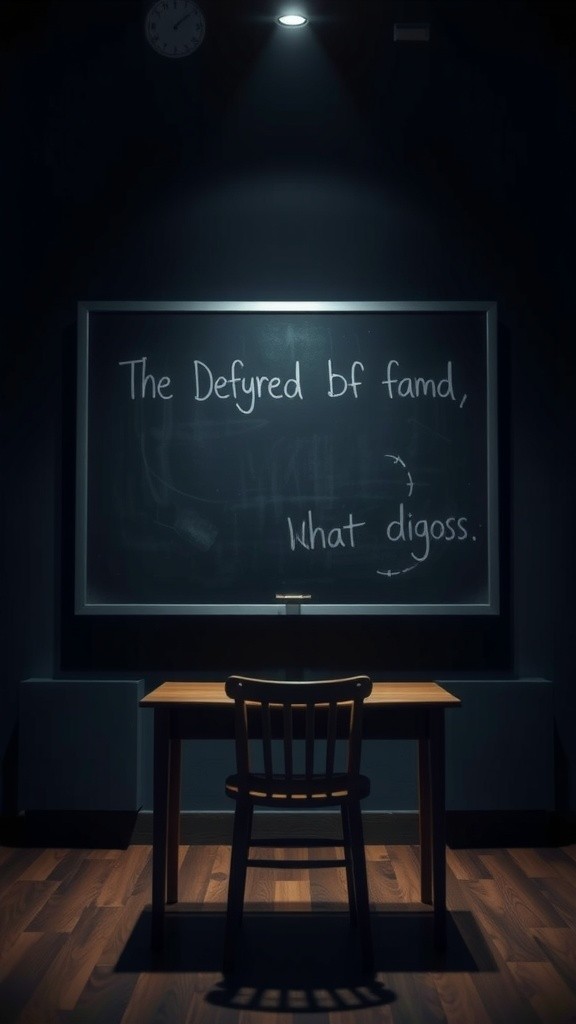 Siluet Misterius di Kelas