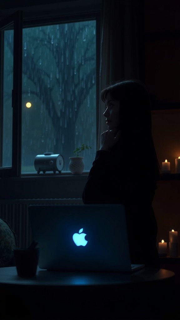 Hitchcock's Shadows: A Scary Tale