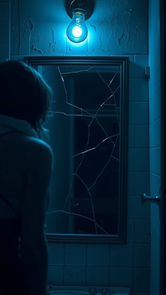 Reflections of Dread: A Cracked Reality