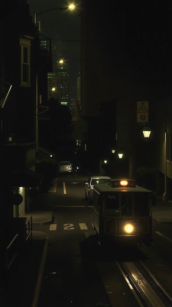 The Waiting Shadow on California Street