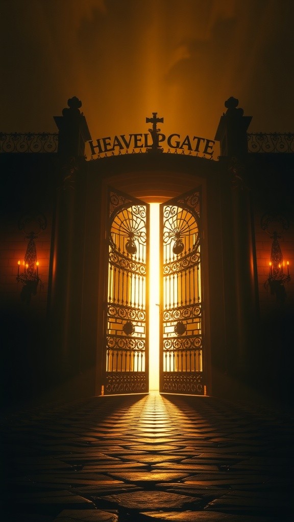 Jesus on His Throne Surrounded by Radiant Angels