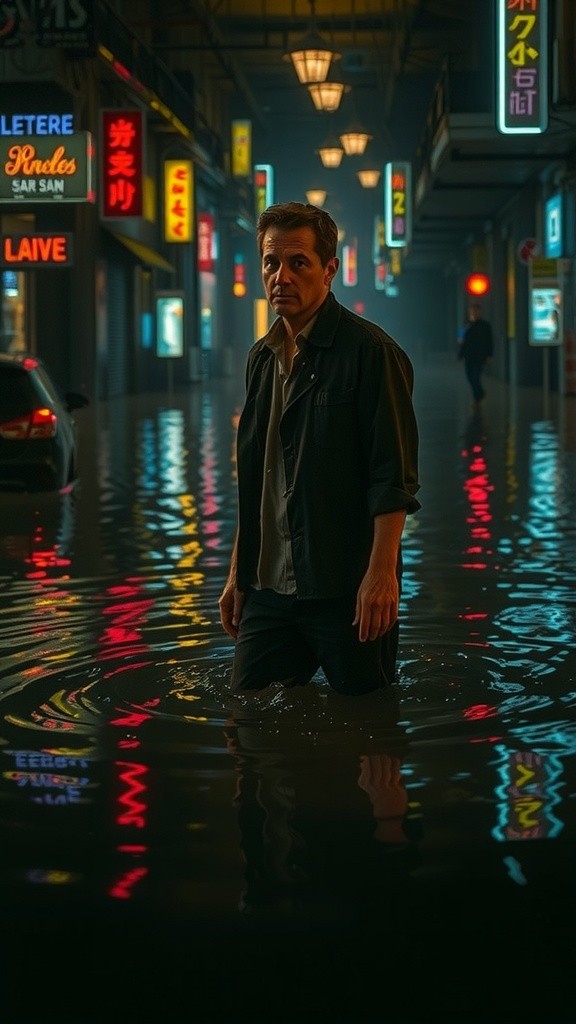 Echoes of the Sunken City: A Neon Odyssey