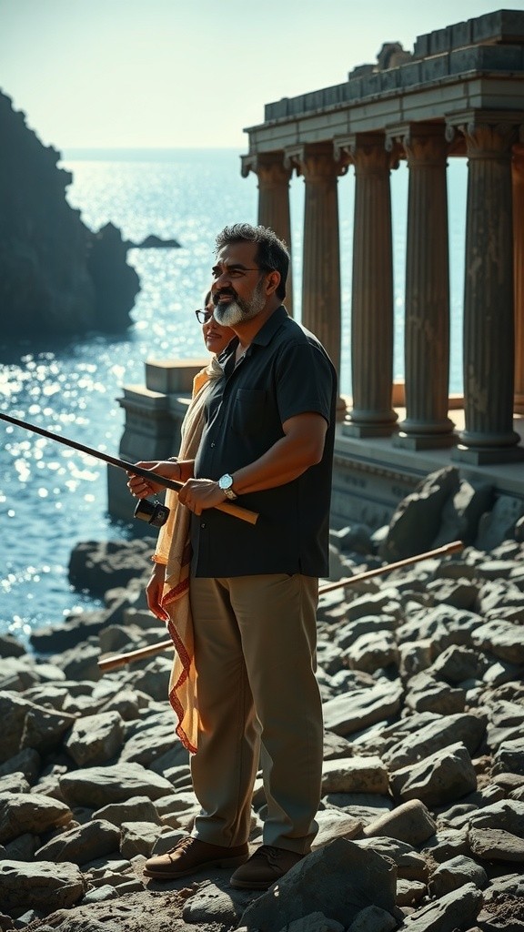 Mancing di Kuil Kuno: Pertemuan dengan Hiu Besar Seram