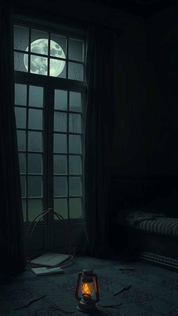 Midnight Whispers in a Haunted Room