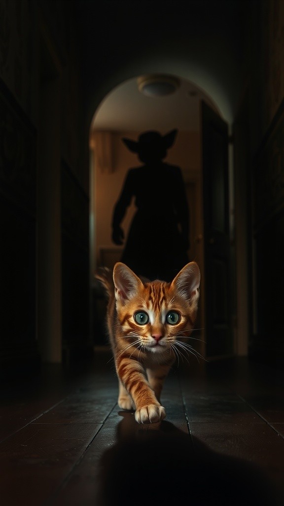 बिल्ली और भूतिया घर की कहानी