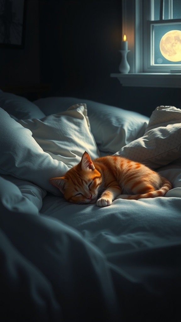 Cat Running from Burning House