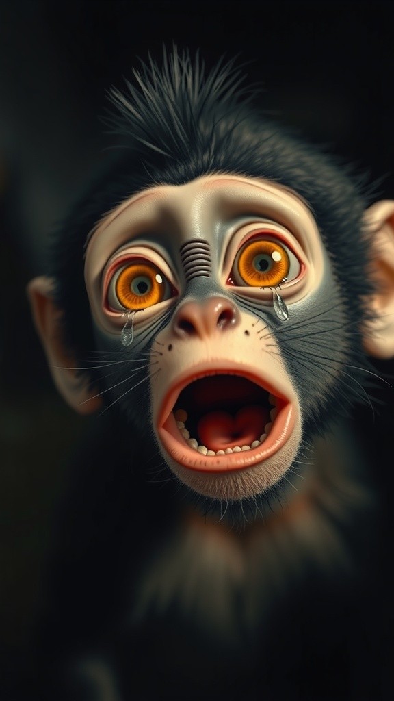 Mother Monkey's Desperate Cry