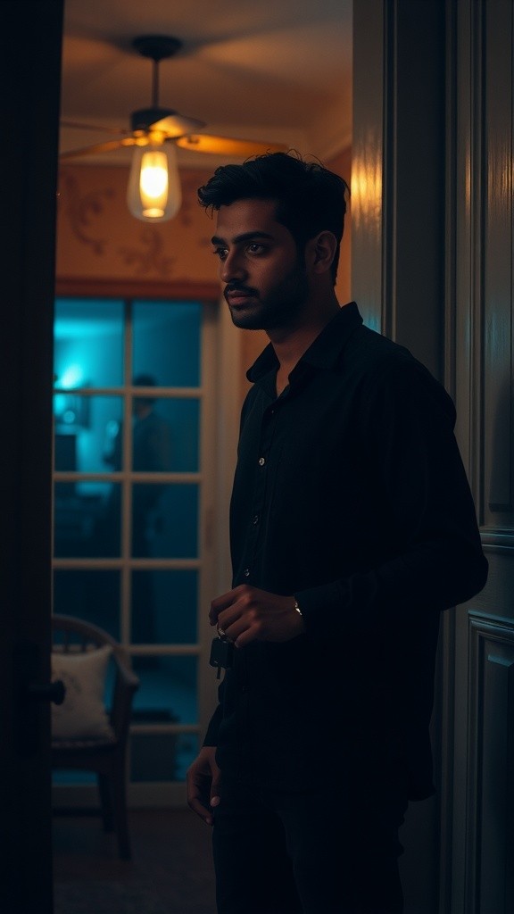 घर की एक सामान्य रात