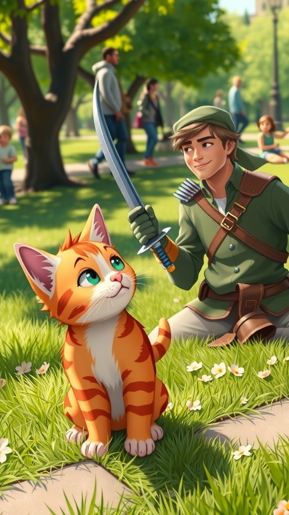 A Cat's Playful Insight into Human Life