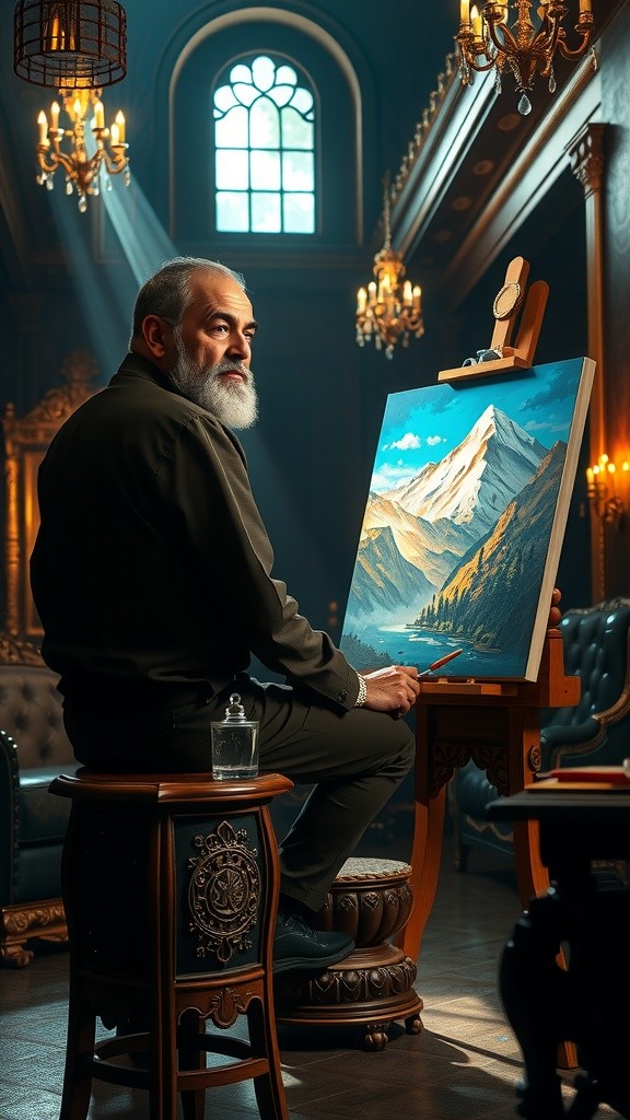 राजा की चित्रकारी: सोने के सपने और काले भय