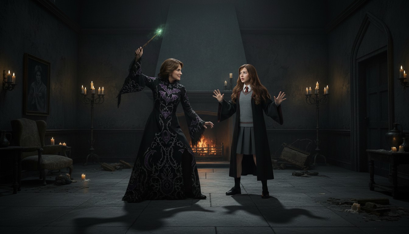 Fusion of Dark Powers: Bellatrix and Hermione Unite (copy)