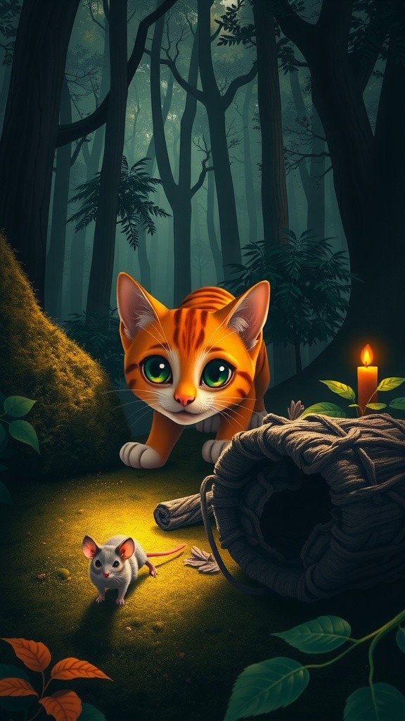 चूहों की चतुराई: बिल्ली की चाल