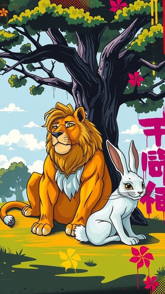 शेर और चालाक खरगोश की कहानी