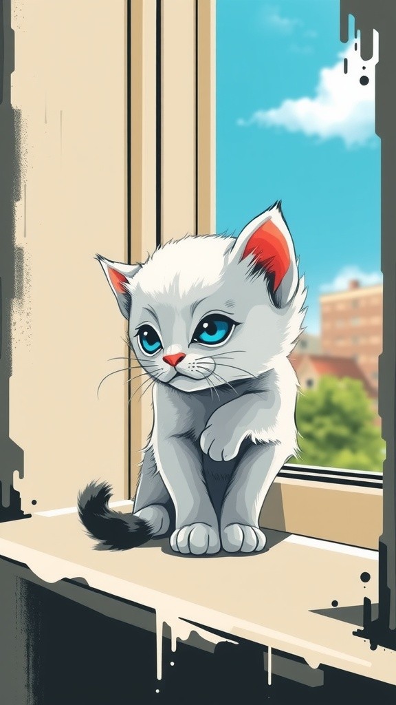 Petualangan Ciko si Anak Kucing Mungil di Musim Hujan