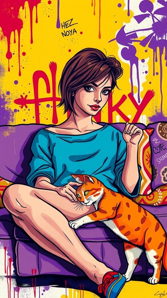 Pinky's Pet Cat