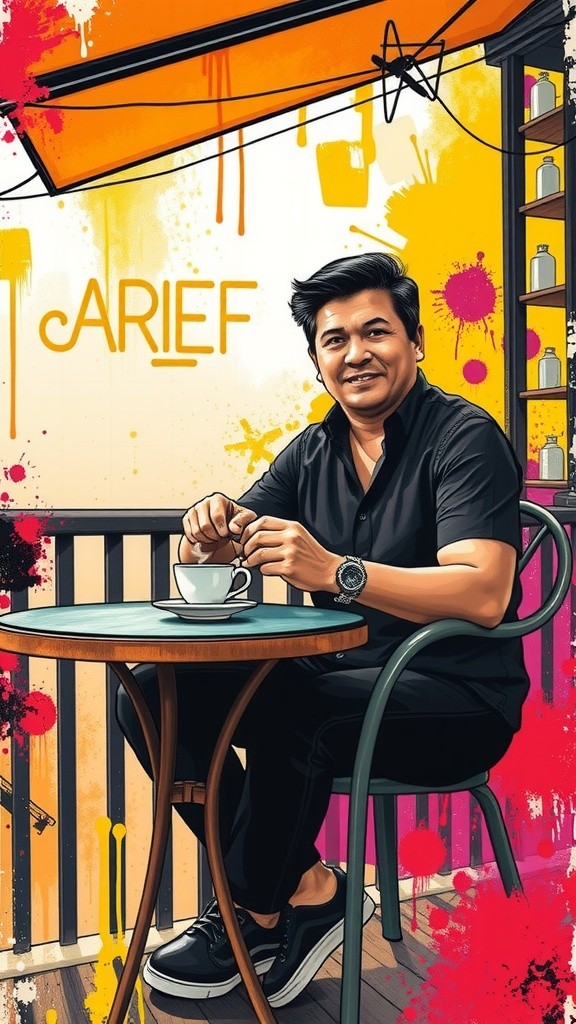 Kucing Sakti di Warung Kopi