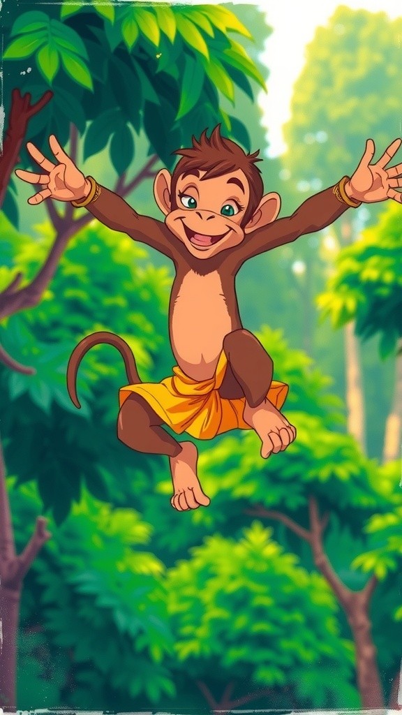 बंदर बोल बम जाता हुआ – एक मज़ेदार कहानी