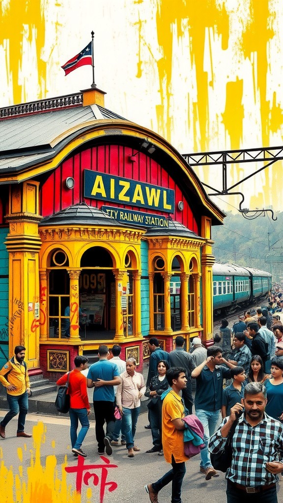 First Train Facility in Aizawl After 75 Years of Independence