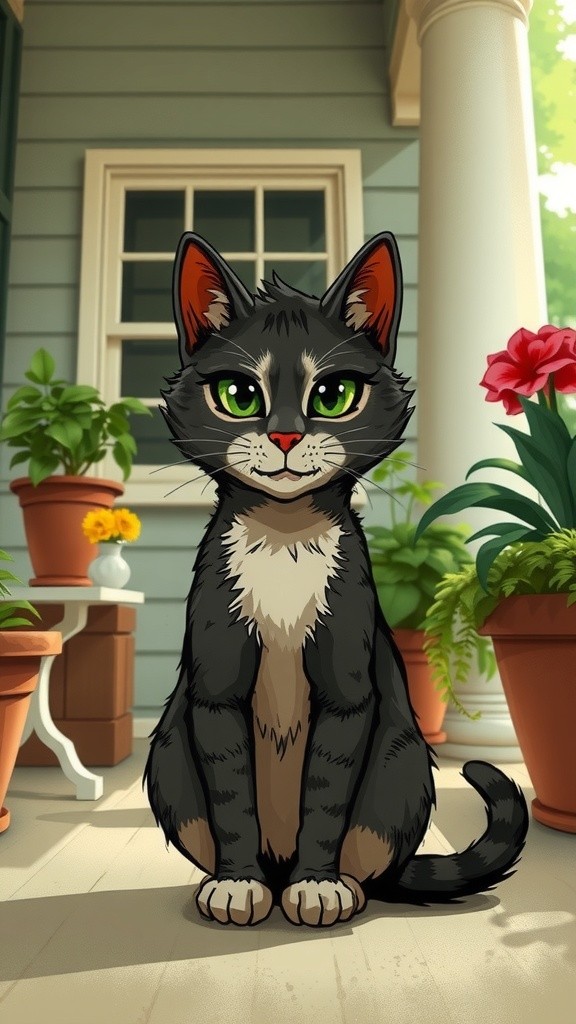 A New Friendship: The Old Lady and the Stray Cat