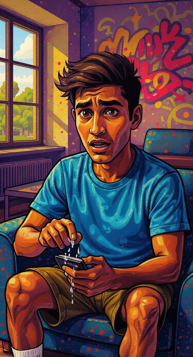 Bachon ki Shaitaani: AC Remote Par Pani Dalna