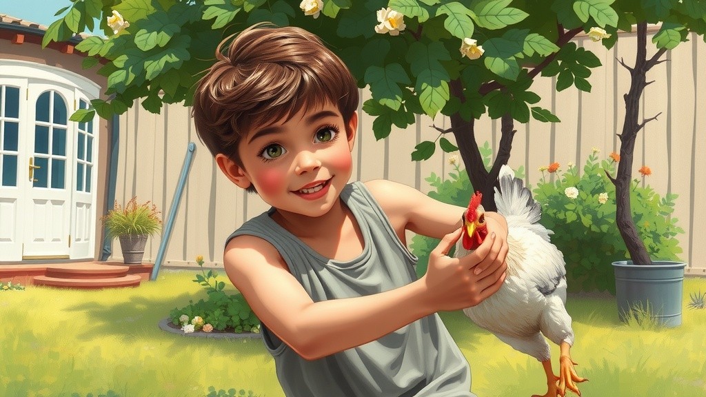 Epic Boy vs Chicken Showdown!