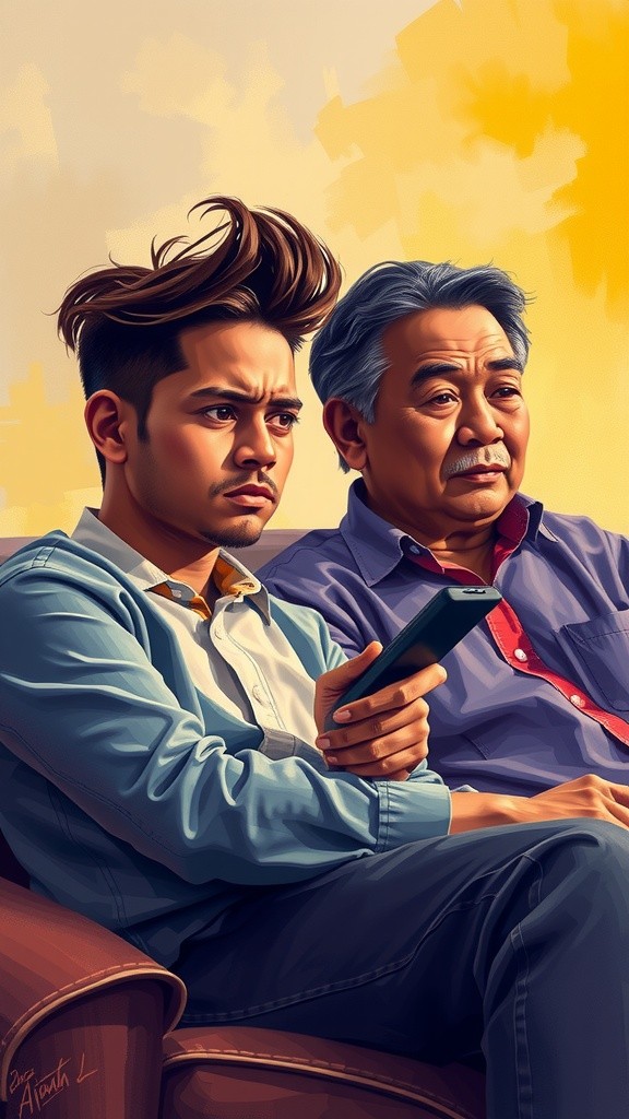 Keceriaan Keluarga Saat Nonton Film Balapan