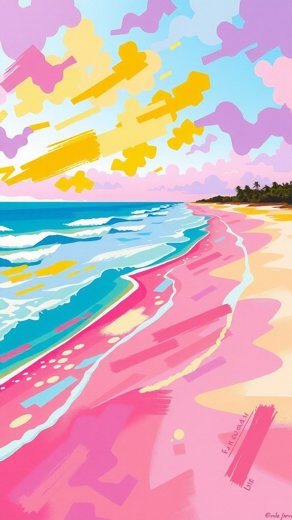 Keindahan Alam Pantai Pink